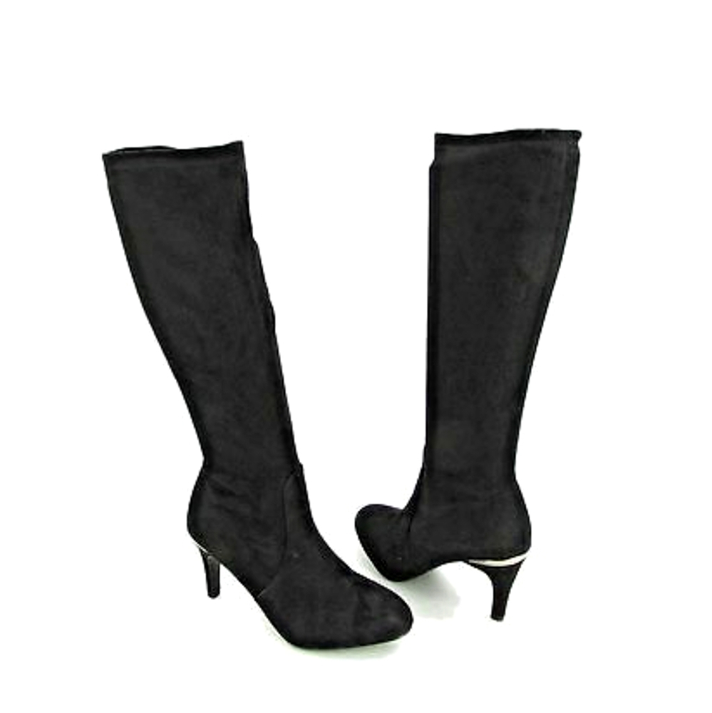 BCBGeneration Raymona Black Suede Knee High Boots